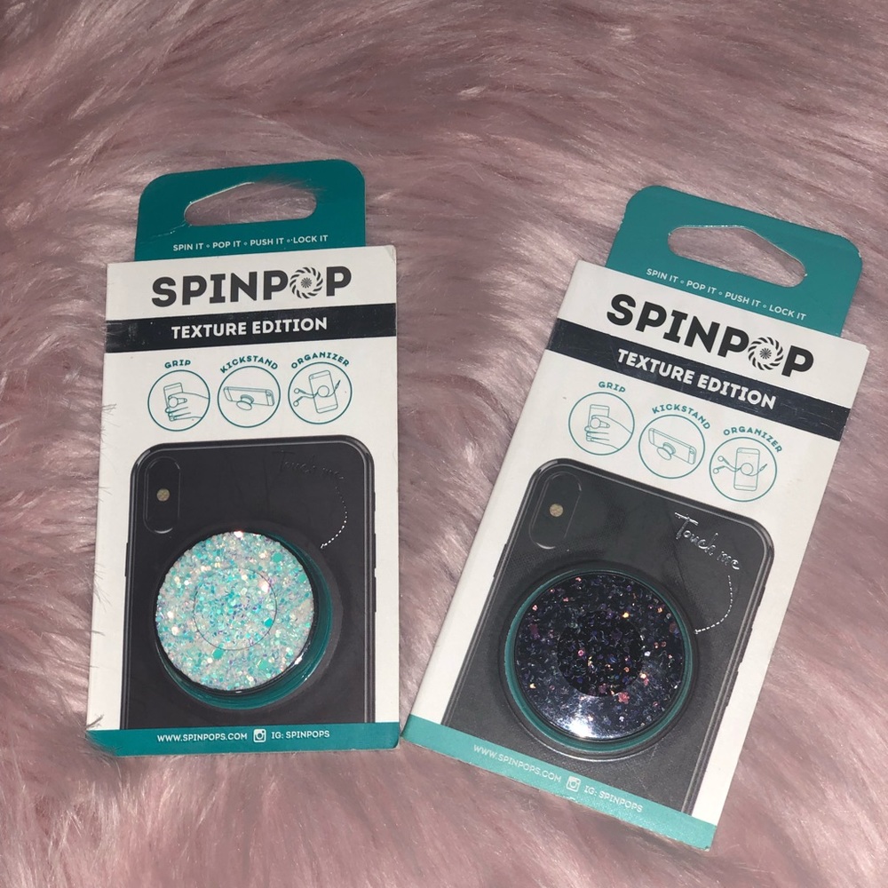 2 spin pops popsockets(sequins edition)